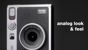 Fujifilm Mini Instax Evo Hybrid 2-in-1 Instant Photo Camera and Printer with 2.7 inch LCD Screen 10x10 Effects Birthday/Holiday Gift