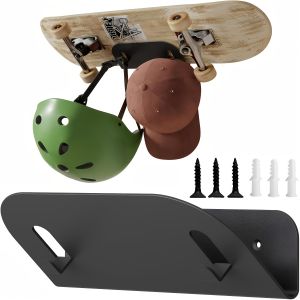 Wall Mount Holder for Skateboard/Snowboard/Longboard Skate Deck Wall Mount Fit for Scooters/Skis Wall Hanger Display