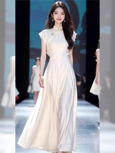 QFN | Light Chinese Style Elegant & Dignified White Dress