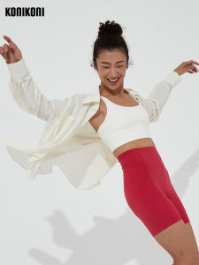 KoniKoni Ladies UV Protection Shirt Lightweight Loose Long Sleeve Sport Jacket UPF30 Sunscreen Breathable Casual Wear