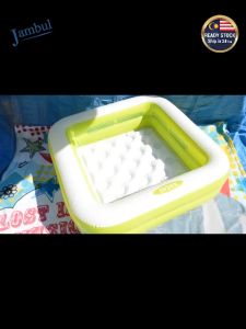 INTEX Double Square Inflatable Baby Kid Paddling Swimming Pool Toy Kolam Renang Angin Mainan Budak Bayi 57100