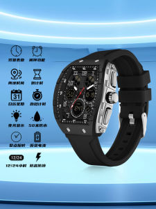 นักเรียน นาฬิกา Mens Edition 2024 ใหม่นาฬิกาอิเล็กทรอนิกส์ Youthful Alliance ดีไซน์ ซิลิโคนหน้าปัดขนาดใหญ่ สายคล้อง กันน้ํา