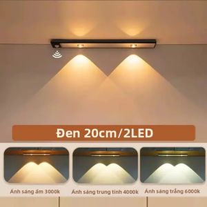Đèn LED Tủ Có Thể Sạc Lại Bằng USB Với Cảm Biến Chuyển Động Đèn Ngủ Cho Nhà Bếp Tủ Quần Áo 20CM/30CM/40CM/50CM Hệ Thống Chiếu Sáng Tích Hợp