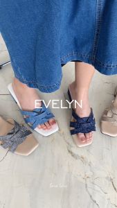 Sara Sara Evelyn Sandal Heels Chunky Hak 4 Cm Wanita