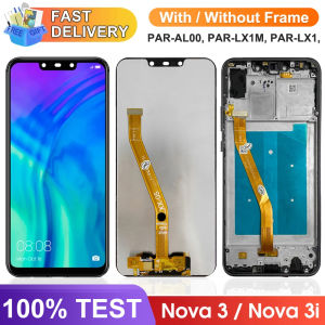Nova 3 Display Screen with Frame for Huawei nova 3i INE-LX1 Lcd Display Touch Screen Digitizer Assembly Replacement