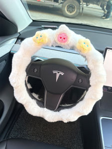DINGBEIQI | Heated Steering Wheel Cover Winter Cute Design for Women