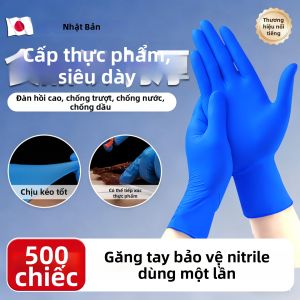 Găng Tay Đầu Bếp Đen Dày Có Thể Tiêu Dùng Thực Phẩm