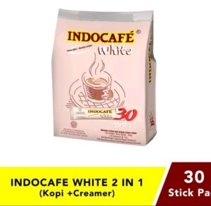 Indocafe white Kopi 2in 1 kopi dan Creamer No Sugar