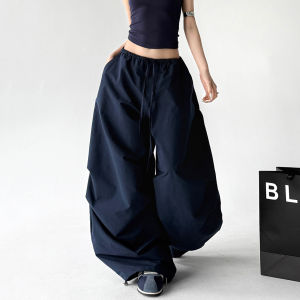 MUYUZI | Loose Wide-leg Casual Pants Navy