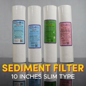 Water Filter 4 Stages 10" Slim Type All Sediment Replacement Inclusion of Sediment Filter 20 10 5 1 Microns