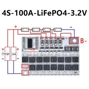 3S 4S 5S 100A BMS Protection Board with Active Balance for Li-ion/LiFePO4 Power Bank Solar E-bike UPS DIY Charger Module