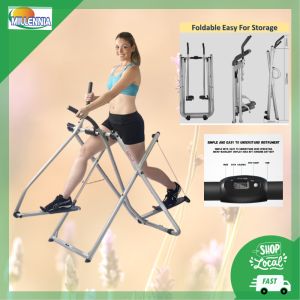 Air Walker Exerciser Pro Cross Trainer Stepper Foldable Sport Machine Space Walker Slim Fat Burn LCD Display