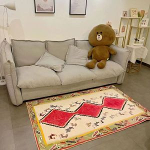 Thảm Nhung Pha Lê VIKAMA Chăn Trải Giường Chống Trượt Cho Phòng Ngủ Của Bé Gái Phong Cách Hiện Đại Phòng Khách Thảm Trải Sàn Trang Trí Nhà Cửa Có Thể Giặt Bằng Máy