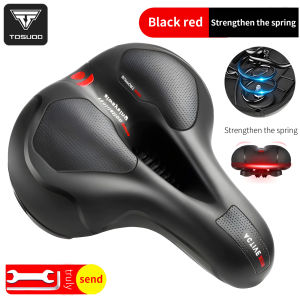 TOSUOD Hollow Breathable Bicycle Saddle Men Women MTB Road Bike Saddle Shock Absorbing Comfortable Big Butt Bike Seat