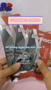 Gunting Besar 8 inch 20 cm Emigo Scissor Pemotong 185 Bahan Stainless Steel Berkualitas Alat Peralatan Perlengkapan Rumah Tangga Potong Cut Cutter Kertas Karton Bufalo Kardus Box Paper Lembar Plastik Plastic Logam Besi Tools Sablon Grosir Prakarya Malang