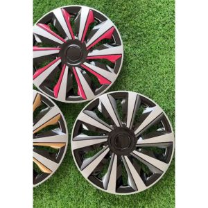 รุ่นใหม่ อัพเกรด ฝาครอบกระทะล้อรถยนต์ 1ชุด มี 4 ฝา สีทอง/บรอนด์/สีชมพู ลายสวยงาม เเน่น เเข็งเเรง ถูกใจดูดีขึ้นอีกระดับ มีขอบ 14/15นิ้ว สินค้าขายดี พร้อมส่งด่วน
