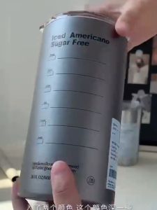 Ice American Tumbler Insta Famous Stainless Steel Portable Coffee Cup 600ML Double Layer Thermos Cup