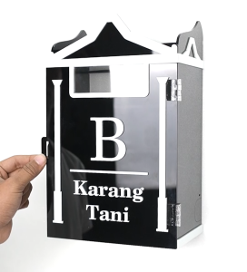 Box Meteran Listrik KM-05 Akrilik Dengan Nomor Rumah