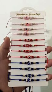 Gelang Serut dengan manik manik kristal gelang kepang manik manik