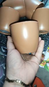 Ly cốc nhựa melamine nhám ngói uống trà đá Ø 7.7 x 7.4 cm - LY 32N