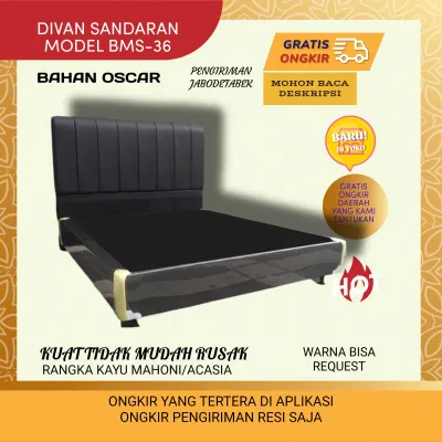 divan sandaran dipan tempat tidur ukuran 180x200 model BMS-36