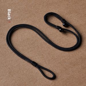 Black Rope Necklace Pendant Hanging Cord Mens Womens Style Safe Buckle Special Chain for Ring Hanging No Tie Required