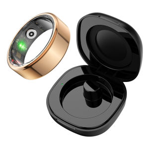 2024 COLMI R02 Smart Ring with Charging Case for Men Women Battery Life 39 Days Health Monitor 5ATM Waterproof
