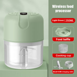Electric garlic grinder garlic puree machine mini meat grinder 250ML kitchen ginger chili vegetable chopper food mixer