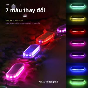 Đèn Năng Lượng Mặt Trời RGB Ngoài Trời Chống Nước IP68 Đèn Lối Đi Sân Vườn Đèn Sân Thượng Đèn Cầu Thang Đèn Hàng Rào Đèn Trang Trí Sân Vườn 4 Chiếc