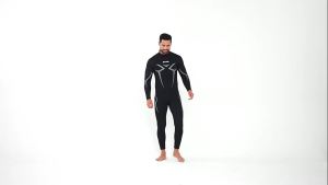 Bộ Đồ Lặn Nam 15mm/3mm SCR Neoprene Co Giãn 4 Chiều Bộ Đồ Lặn Dày Dặn Ấm Áp Chống Tia Cực Tím Chống Trầy Xước Khi Lặn Bằng Bình Khí - Màu Xám Đen
