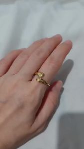 CINCIN WANITA TITANIUM WARNA GOLD / AKSESORIS WANITA TITANIUM / PERHIASAN FASHION TITANIUM ♥ GIRLIE ACC ♥