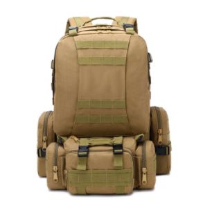 50L Tactical BackpackMens Military Backpack4 in 1Molle Sport BagOutdoor Hiking Climbing Army Backpack Camping Bags