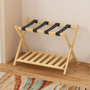 CHUJUN | Hotel Homestay Space-saving Foldable Bamboo Luggage Rack