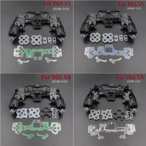 For PS5 V1 V2 V3 BDM-010/020/030 Controller Gamepad Middle Frame Bracket Conductive Film & Button Conductive Rubber Pad