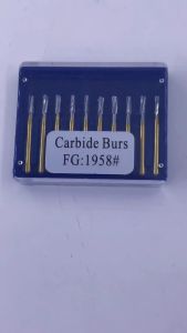 10pcs /set High Speed Dental Tungsten Steel Crown Metal Cutting Burs FG-1958