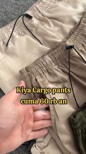 Kiya Cargo Pants Celana Kulot Kargo Wanita Highwaist Loose Korean Style Wanita Terbaru