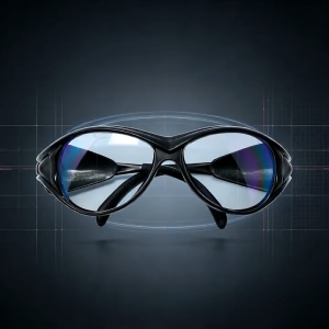 Q-BAIHE 1064nm Laser Safety Goggles OD+6 950-1100nm IR Laser Protective Glasses for YAG Diode Laser Cutting Marking Welding with Storage Box