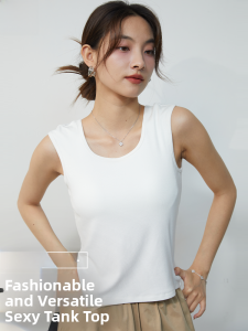 MiiOW | Cat Woman Strap Vest Womens Inner Wear 2025 New Summer Sleeveless Outerwear High-End Sensation Beautiful Back Covering Side Breast Top