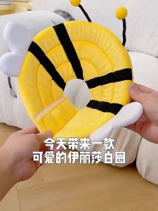 S/M/L Pet Elizabeth Collar Dogs Cats Soft Cotton Protective Neck Cone Collar Kitten Adjustable Anti-licking Recovery Head Cover