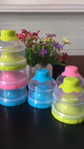 SG Seller Baby Formula Milk Powder Storage Container Stackable On-The-Go BPA Free Toddler Kids Snacks Container