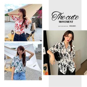 SQShop สินค้าแนะนำ เสื้อเชิ้ตแฟชั่นนำเข้า ลายดอกสีสันสดใส ใส่ได้ทั้งผู้หญิงแล้วก็ผู้ชาย ต้อนรับเทศกาลสุดๆ ราคาสุดคุ้ม กดสั่งได้เลย