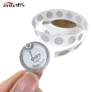 5YOA Wet UID 13.56MHz RFID Block 0 Changeable Re-Writable 25mm Diameter Stickers Tags Copy Clone Label S50 1K Wet Inlay Blank