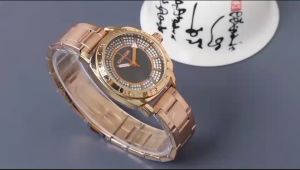 Box Exclusive Jam Tangan Coach Permata VA-249OR / Jam Tangan Fashion Wanita Tali Rantai Diameter 35 cm