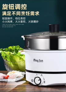 WE 3935 = 多功能电煮锅 Multi-function Electric Cooker ☞ 22cm