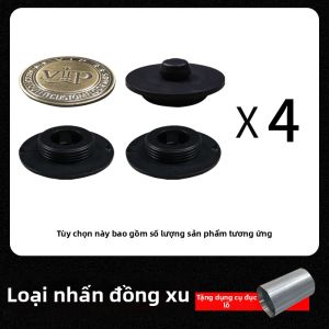AITD | Đệm Lót Sàn Ô Tô Chống Trượt Đính Định Bằng Lụa Hình Tròn