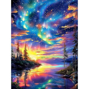 Scenic Starry Sky Landscape Artwork Jigsaw Puzzle 500/1000/1200/2000PCS Stress Relief Puzzle Wall Art Decor Gift
