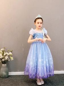 Váy Đầm Công Chúa Elsa Dễ Thương Trang Phục Rapunzel Anna Váy Dạ Hội Cho Halloween Trang Phục Dự Tiệc Tiana Trang Phục Hóa Trang Lễ Hội Thiếu Nhi Trang Phục Moana