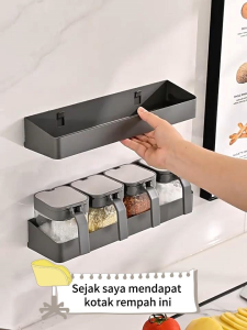 MEIDOO Kitchen Organizer Storage Rack Spice Rack Removable and Washable