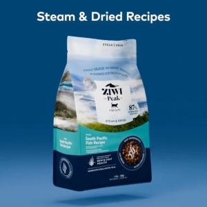 ZIWI Peak Steam & Dried Cat Food 2-Pack | 800g x2 / 2.2kg x2 | High Protein | Fish Chicken Beef Pet Food | Skin & Coat