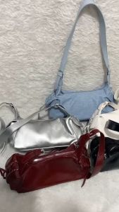2322 Tas Bahu Minimalis Glossy Casual Stylish